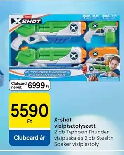 Tesco X-shot vízipisztolyszett ajánlat