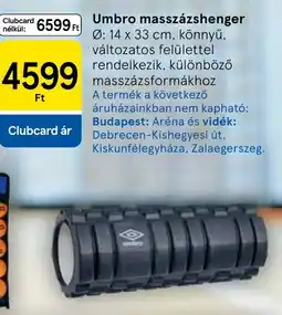 Tesco Umbro masszázshenger ajánlat