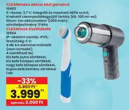 Interspar CleanMaxx akkus kézi porszívó ajánlat
