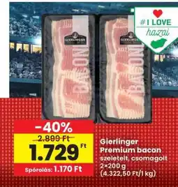 Spar Gierlinger Premium Bacon ajánlat