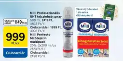 Tesco Milli Professzionális UHT tejszínhab spray ajánlat