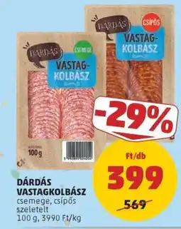 PENNY Dárdás Vastagkolbász ajánlat