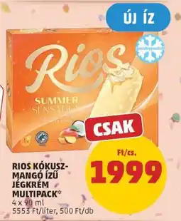 PENNY RIOS KÓKUSZ-MANGÓ ÍZŰ JÉGKRÉM MULTIPACK ajánlat