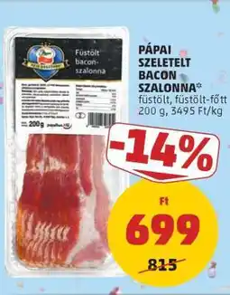PENNY Pápai Szeletelt Bacon Szalonna ajánlat