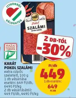 PENNY Karát Pokol Szalámi ajánlat