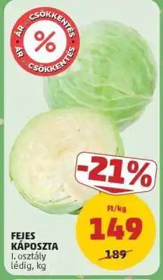 PENNY Fejes káposzta ajánlat