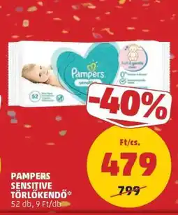 PENNY Pampers Sensitive Törlőkendő ajánlat