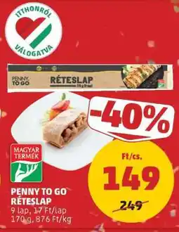 PENNY PENNY TO GO RÉTESLAP ajánlat