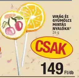 PENNY VIRÁG ÉS GYÜMÖLCS MINTÁS NYALÓKA ajánlat