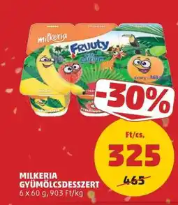 PENNY Milkeria Gyümölcsdesszert ajánlat