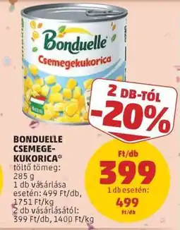 PENNY Bonduelle Csemegekukorica ajánlat