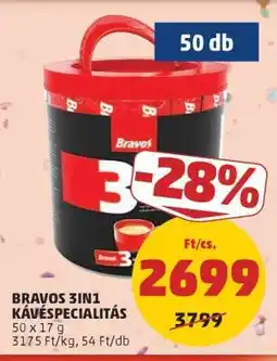 PENNY BRAVOS 3IN1 KÁVÉSPECIALITÁS ajánlat