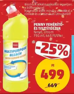 PENNY PENNY Fehérítő- és tisztítószer ajánlat