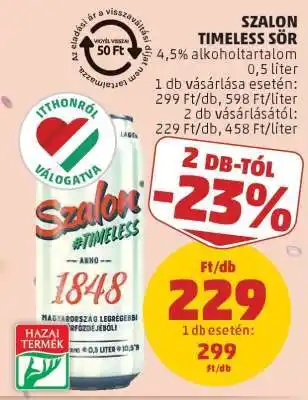 PENNY Szalon Timeless Sör ajánlat