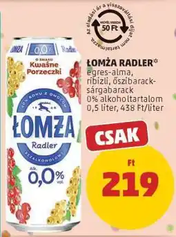 PENNY ŁOMŻA RADLER ajánlat