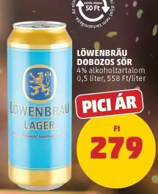 PENNY Löwenbräu Dobozos Sör ajánlat
