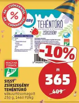 PENNY Sissy Zsírszegény Tehéntúró ajánlat