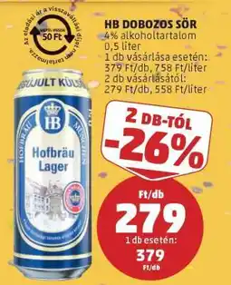 PENNY HB Dobozos Sör ajánlat