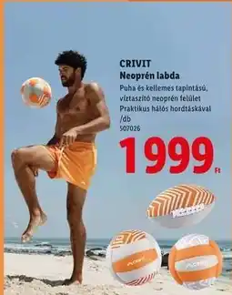 Lidl CRIVIT Neoprén labda ajánlat