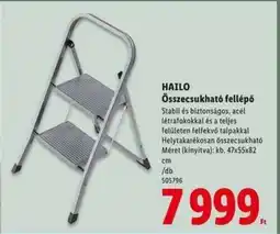 Lidl HAILO Összecsukható fellépő ajánlat