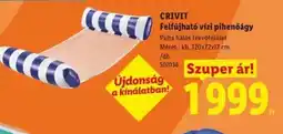 Lidl CRIVIT Felfújható vízi pihenőágy ajánlat