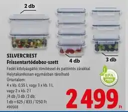 Lidl Silvercrest Frissentartódoboz-szett ajánlat