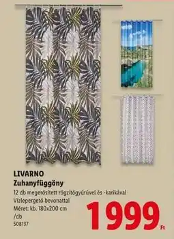 Lidl Livarno Zuhanyfüggöny ajánlat