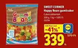 Lidl SWEET CORNER Happy Bears gumicukor ajánlat