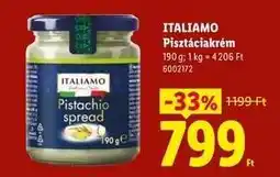 Lidl ITALIAMO Pisztáciakrém ajánlat