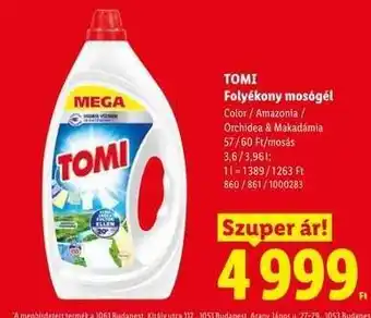 Lidl Tomi ajánlat