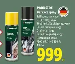 Lidl PARKSIDE Barkácsspray ajánlat