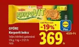 Lidl GYŐRI Korpovit keksz ajánlat