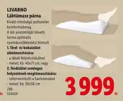 Lidl LIVARNO Lábtámasz párna ajánlat