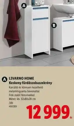 Lidl LIVARNO HOME Keskeny fürdőszobaszekrény ajánlat