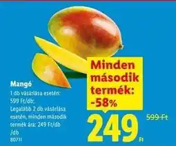 Lidl Mangó ajánlat