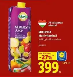 Lidl SOLEVITA Multivitaminlé ajánlat