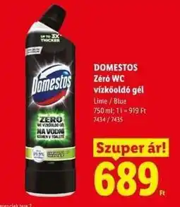 Lidl Domestos Zéró WC Vízkoóldó Gél ajánlat