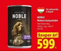 Lidl NOBLE Nedves kutyaeledel ajánlat