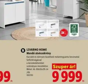 LIVARNO HOME Mosdó alsószekrény