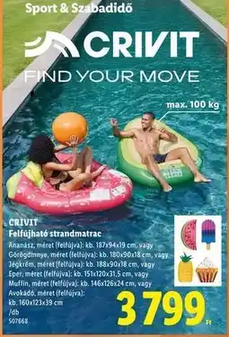 Lidl CRIVIT ajánlat