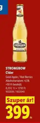 Lidl STRONGBOW ajánlat