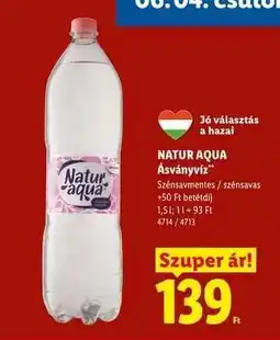 Lidl Natur Aqua Ásványvíz ajánlat