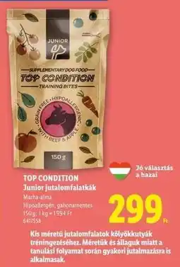 Lidl TOP CONDITION Junior jutalomfalatkák ajánlat