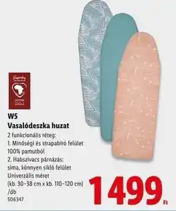 Lidl W5 Vasalódeszka huzat ajánlat