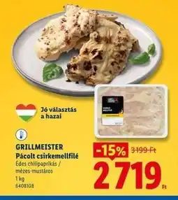 Lidl GRILLMEISTER Pácolt csirkemellfilé ajánlat