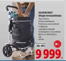 Lidl SILVERCREST Görgős bevásárlótáska ajánlat