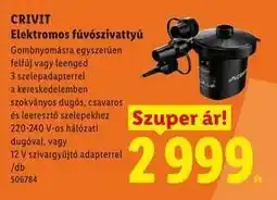 Lidl CRIVIT Elektromos fúvószivattyú ajánlat