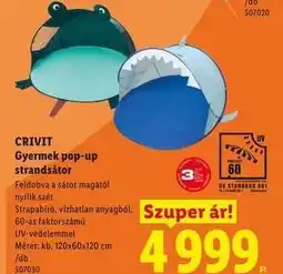 Lidl CRIVIT ajánlat