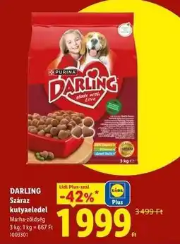 Lidl DARLING Száraz kutyaeledel ajánlat