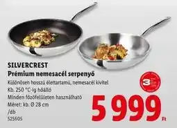 Lidl SILVERCREST Prémium nemesacél serpenyő ajánlat
